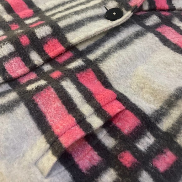 NIC + ZOE Check Pop  Sweater Jacket / Coat. Pink Multi Cotton Wool Blend - M - Picture 11 of 16